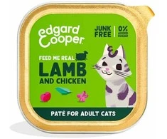 Edgard Cooper – Cat Adult Vetfood Paté ėriena/vištiena – 85g