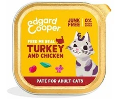Edgard Cooper – Cat Adult Vetfood Paté Turkija/Vištiena – 85g