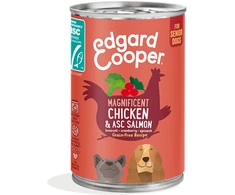 Edgard Cooper – vištienos ir ASC lašišos senjorams skirtas šlapalas, 400g – (542503948534)