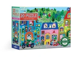 Dėlionė Eeboo - Puzzle 20 pcs - Yumi's Village (EPZY863)