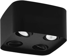 „Eglo“ – „Caminales-Z“ išmanusis lubinis šviestuvas – juodas – 24 x 24 cm – RGB + reguliuojama balta spalva – „Zigbee“ ir „Bluetooth“