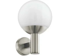 EGLO - Nisia-Z lauko sieninis šviestuvas iš nerūdijančio plieno ir baltas - RGB + TW - Zigbee, Bluetooth