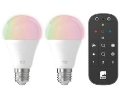 EGLO - 2x E27 A60 rinkinys, nuotolinio valdymo pultas - RGB + TW - Zigbee, Bluetooth