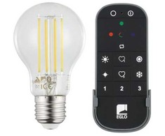 EGLO - 2x E27 A60 rinkinys, nuotolinio valdymo pultas - Balta - Zigbee, Bluetooth