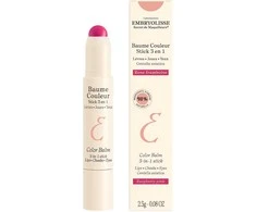 Embryolisse Color Blam 3-In-1 Raspberry Rožinė Stick lūpų balzamas, 2.5 g