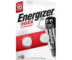 Energizer - Miniatiūrinė ličio baterija CR2025 (2 vnt. pakuotė)