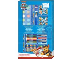 Kids Euroswan - Akcesoria licencyjne Euroswan Plastikinių kreidelių rinkinys dažų lipdukai Paw Patrol