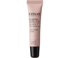 „Evolve Beauty“ – „Bio-Retinol“ blizgus lūpų aliejus, 15 ml – švelniai rožinė
