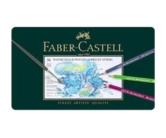 „Faber-Castell“ – „Albrecht Dürer“ akvareliniai pieštukai – „Tinbox of 36“ (117536)
