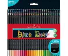 Spalvoti pieštukai Faber-Castell Juodas Edition, 50 spalvų