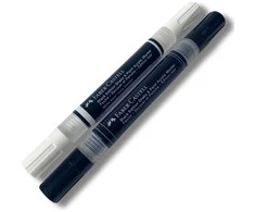 Faber-Castell - Juodas Edition Shake &amp; Paint Acrylic Markers Set of 2 (Juodas and Baltas) (285503)