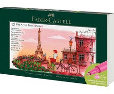 Faber-Castell - Pitt Artist Pen tin set - Paris - 12 pcs (267136)