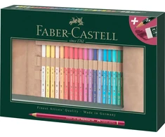 Spalvoti pieštukai Faber-Castell Polychromos, 30 vnt., ritinėlis (110030)