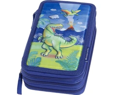 Faber-Castell - Trigubas pieštukų dėklas - Dinozauras (573044)
