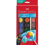 Faber-Castell akvarelinių dažų dėžutė – 21 spalva (125027)