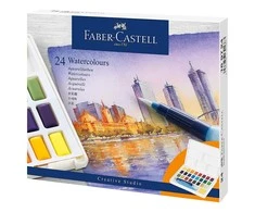 Faber-Castell - Akvarelės induose 24ct rinkinys (169724)