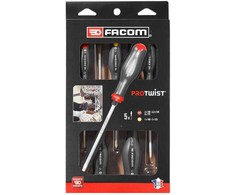 FACOM ATWCK.J5PB PRO-TWIST atsuktuvų rinkinys, 5 dalių, su perforacija