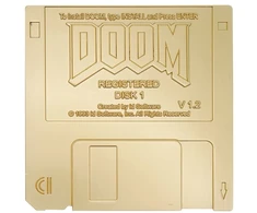 Fanatik DOOM - Floppy Disk Limited Edition Imitation Gold Replica