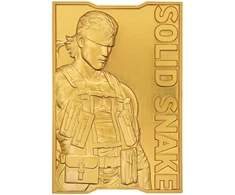 Fanatik Metal Gear Solid 2 - 24K Gold Plated Snake Ingot