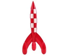 Statula - Mėnulio raketa Tintin (30 CM)