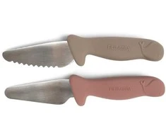 Filibabba Filibaba – pjovimo peiliai pradedantiesiems – 2 pakuotės – šilta pilka + rožė – (FI-03338)