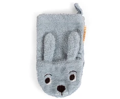 Filibabba - Hare baby bath mitt - Blå - 12-48 m