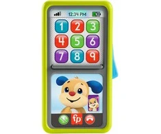 „Fisher-Price“ kūdikių žaislas „Laugh &amp; Learn“ – 2 viename išmanusis telefonas su slankikliu, skirtas mokytis (HNL41)