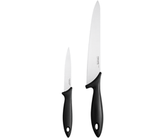 Fiskars 1023783 Messer-Set, 2-teilig, juodas