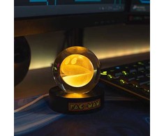 Fizz Creations Lampa stołowa Lampka Lampa Pac-man Kryształowa Kula Led Retro Usb Dla Gracza 8cm / 320097