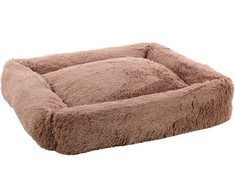 Flamingo - XL dydžio krepšelis Krems stačiakampis pilkšvai rudas - 100 cm