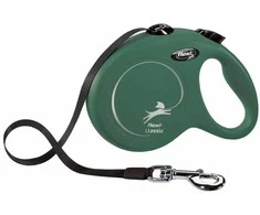FLEXI pavadėlis šuniui Classic L Tape juostinis 5m, alyvuogių žalia