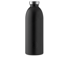 24Bottles 24 buteliai - Clima butelis 0,85 l - akmens apdaila - smokingo juoda (24B452)
