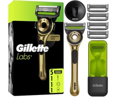 „Gillette Labs“ skustuvas su šveičiamąja juostele, „Champion Gold Edition“, žalias/juodas