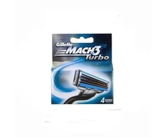 "Gillette Mach3 Turbo" papildymas 4 vienetai