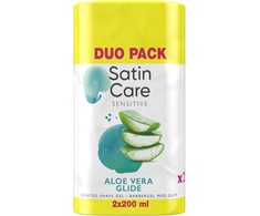 Venus Satin Care skutimosi gelis su alaviju – baltas/geltonas – 2 x 200 ml