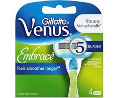 Gillette Venus Embrace ypač švelnūs skustuvo peiliukai, 4 vnt.