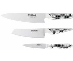 GLOBAL Peilių rinkinys 3 vnt. (G-2, GS-5, GS-38)