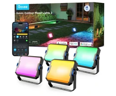 „Govee H8057“ lauko prožektoriai 2 | LED prožektoriai | „Wi-Fi“ + „Bluetooth“, RGBWW, IP66
