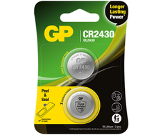 GP Battery GP - Ličio elementas CR2430, 3 V, su apsauginiu sandarikliu, 2 vnt. pakuotėje