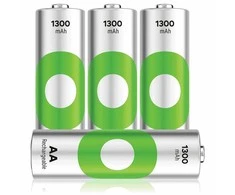 GP Battery GP baterija GP – ReCyko NiMH 130AAHCE įkraunamos baterijos, 4 pakuotės