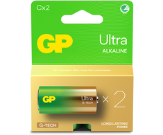 GP Battery GP - Ultra Alkaline C baterijos, 14AU/LR14, 1,5 V, 2 vnt. pakuotė