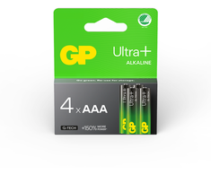 GP Ultra Plus Alkaline Baterija, Size AAA, 24AU/LR03, 1.5V, 4-pack (1999918352)