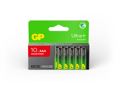 GP Ultra Plus Alkaline Baterija, Size AAA, 24AU/LR03, 1.5V, 10-pack