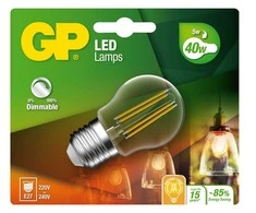 GP – LED Lamp kaitrinis mini gaublys, E27, DIM, 5W (40W), 470lm