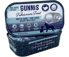 Gunnis - Toppers Arctic Char &amp; Cod Liver with Seaweed - 127 g