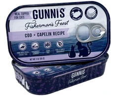 Gunnis - Toppers Cod &amp; Capelin, Cat - 85 g