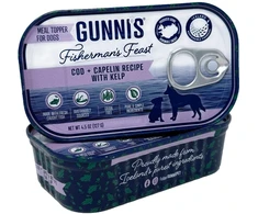 Gunnis - Toppers Cod &amp; Capelin with Seaweed - 127 g
