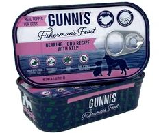Gunnis - Toppers Herring &amp; Cod with Seaweed - 127 g