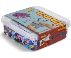 Hama Beads Hama – Maxi karoliukai ir smeigtukų plokštelė kibire – dramblys (388753)