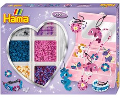 Hama Beads Hama MIDI karoliukai dėžutėje „Rožiniai kerai“